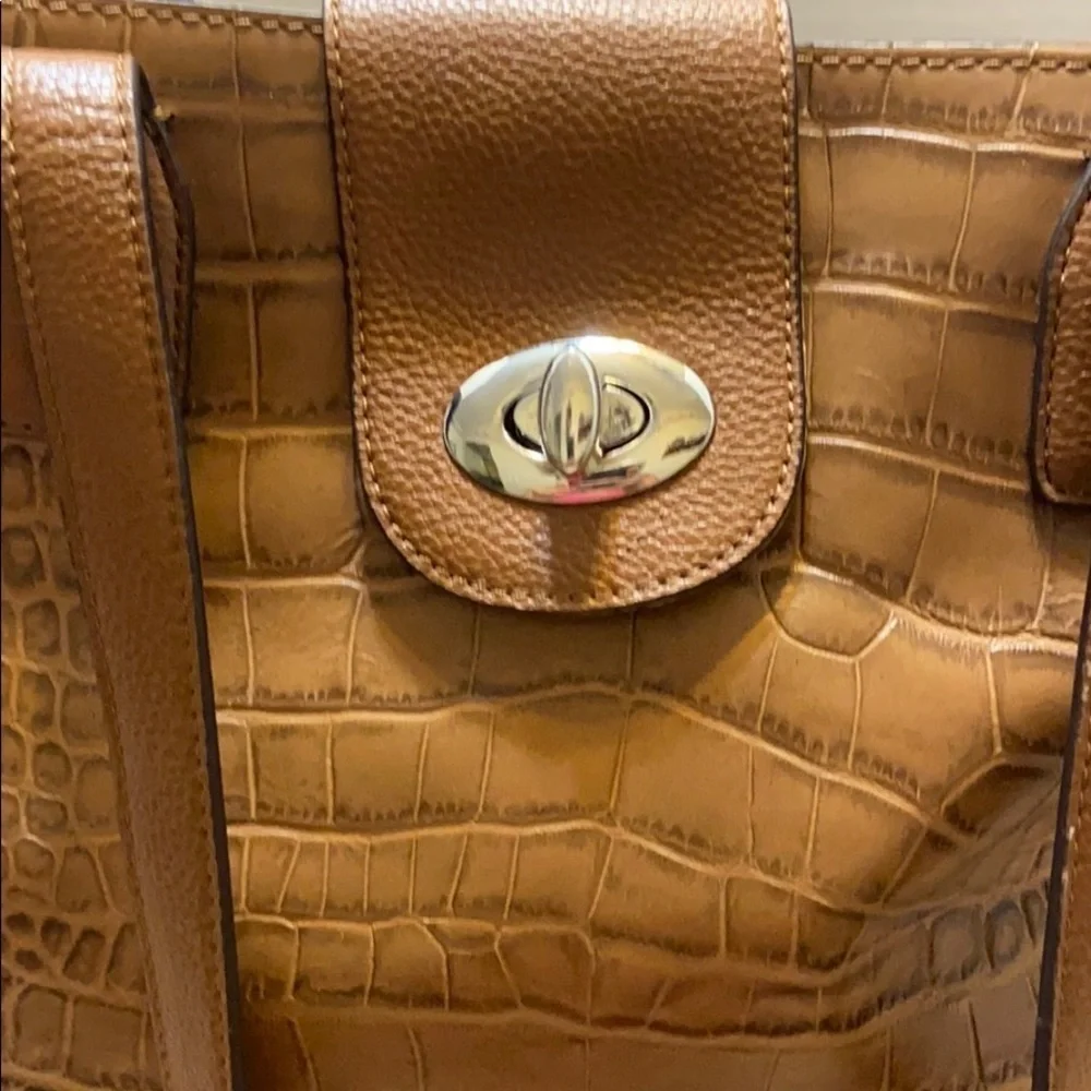 Franco Sarto Large Tan Leather Hobo Bag